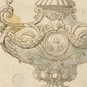 Drawing, Project for an Alter Lamp, 17th–19th century
