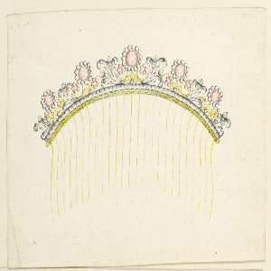 Drawing, Design for a Comb, ca. 1830
