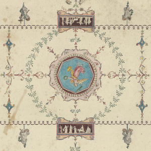 Drawing, Design for Living Room with Alternate Suggestions, 1810–25