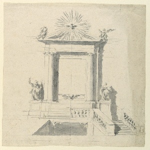 Drawing, An Altar Over a Crypt, 1775