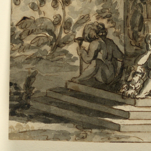 Drawing, Monument for a poet
