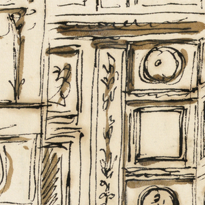 Drawing, Compartmented wall panels