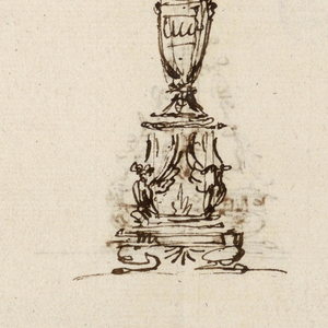 Drawing, Design for a Monstrance, 1815–1830