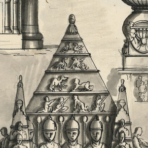 Drawing, Stage Design, Details of Indian Temples, early 19th century