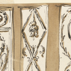 Drawing, Pilaster strips