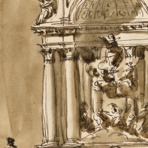 Drawing, Design for an altar