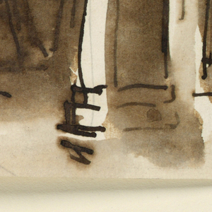 Drawing, Stage set