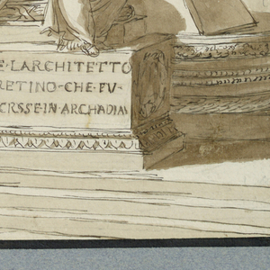 Drawing, Sepulchral Monument for Architect Filipp del Rosso, after 1795