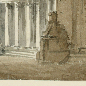 Drawing, Stage Design, Palace Court, early 19th century