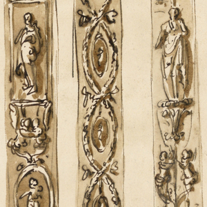 Drawing, Pilaster strips