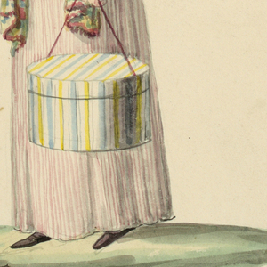 Drawing, Fashion: Elegant Dress, 1820–30