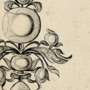 Drawing, Design for an earring, ca. 1775