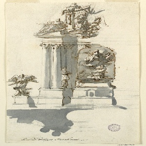 Drawing, Altar, Elevation and Part, ca. 1780–90