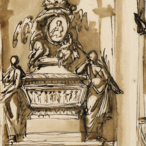 Drawing, Three monuments