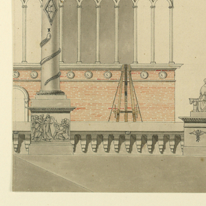 Drawing, Design for a Monument Commemorating Systematization of Weights and Measures in France, 1795–1800