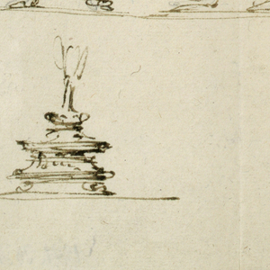 Drawing, Sketches for a Monstrance, 1810–1825