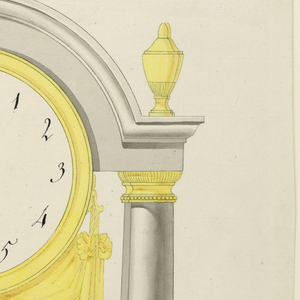 Drawing, Design for Clock, 1800–1825