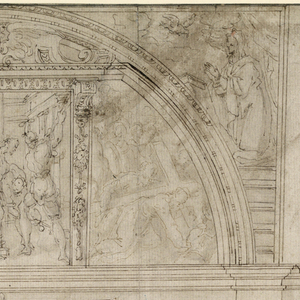 Drawing, Design for a Chapel Wall, late 16th century