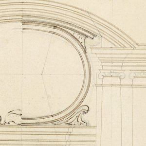 Drawing, Unfinished Elevation of an Altar, ca. 1750