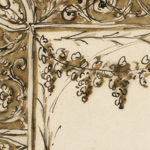 Drawing, Embroidered frontal, 1780–1790