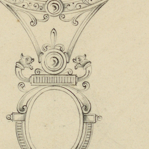 Drawing, Design for pendant, ca. 1860