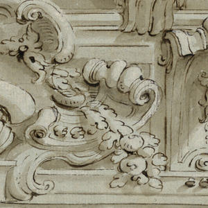 Drawing, Design for a Ceiling Decoration, 1690–1720