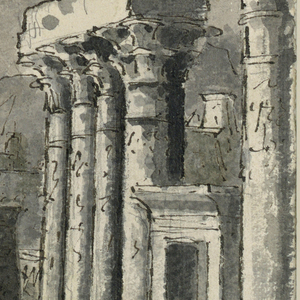 Drawing, Stage Design, Egyptian Town, early 19th century