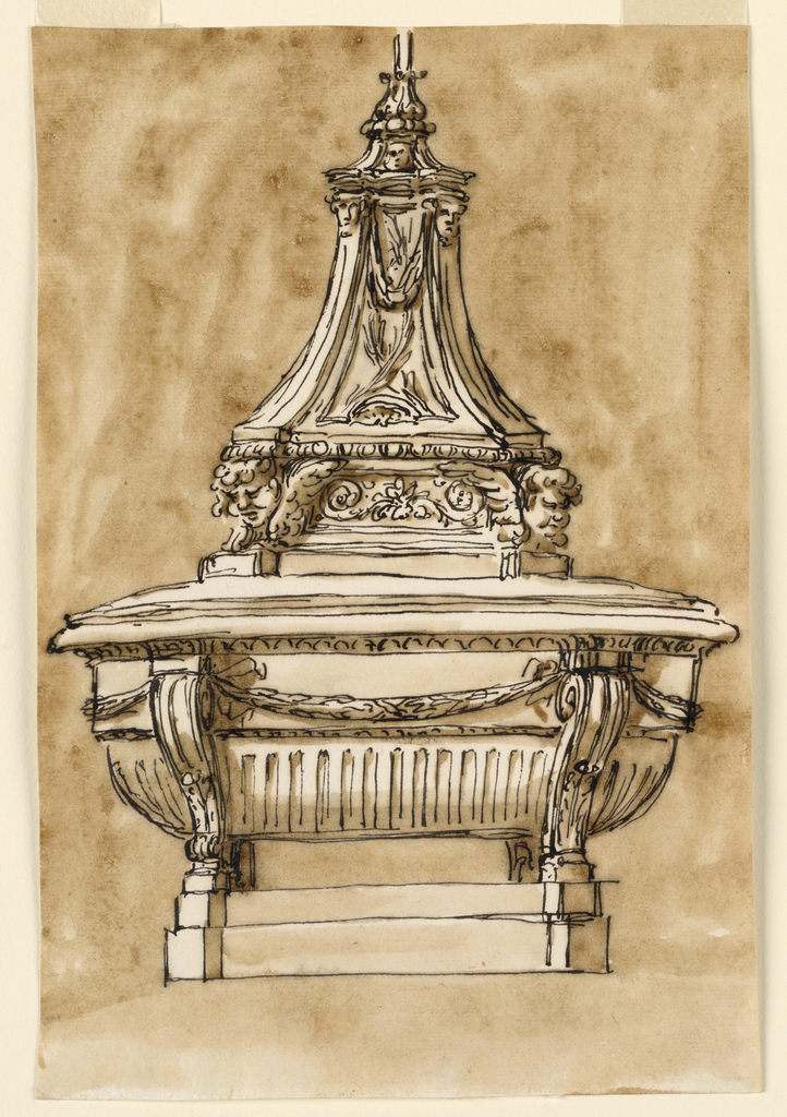 Drawing, Design for a Baptismal Font