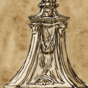 Drawing, Baptismal font