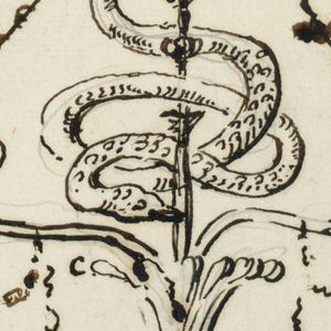 Drawing, Chandelier, ca. 1830