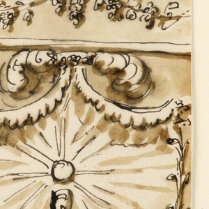 Drawing, Embroidered frontal, 1780–1790