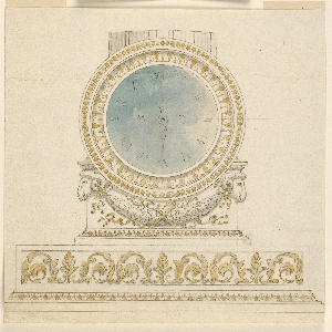 Drawing, Design for a Clock, early 19th century