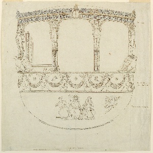 Drawing, Design for Parts of a Coach, 1835–40