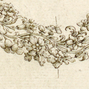 Drawing, Necklace design: Project for a rincauex to be engraved, 16th century