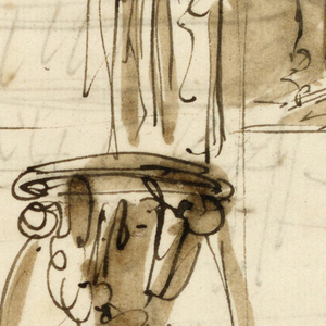 Drawing, Backdrop of stage setting