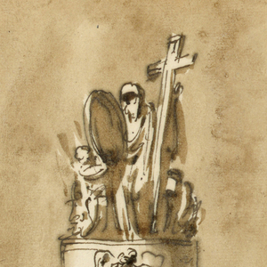Drawing, Monument for Louis XVI of France