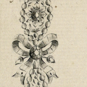 Drawing, Design for an earring, 1800–1825