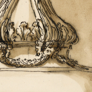 Drawing, Baptismal font