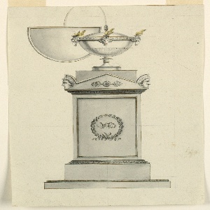 Drawing, Design for an Oil Lamp, early 19th century