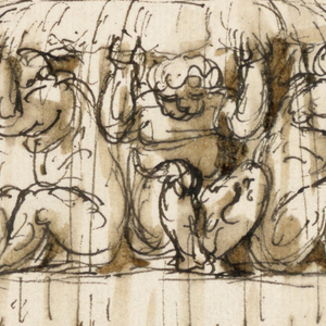 Drawing, Design for a fountain, 1787–88