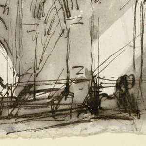 Drawing, Stage Design, Prison Interior, early 19th century