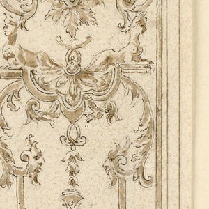 Drawing, Strapwork Design, ca. 1650