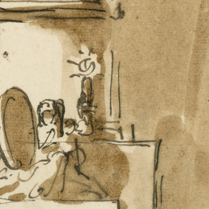 Drawing, Sepulchral monument