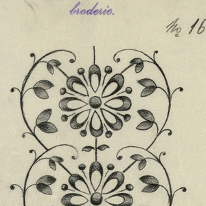 Drawing, Designs for embroidery, ca. 1890