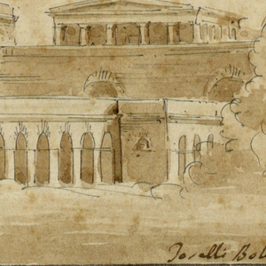 Drawing, Stage Design, Antique Buildings, early 19th century