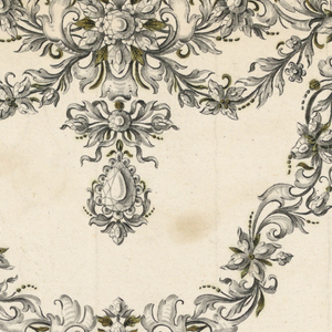 Drawing, Design for a necklace and earring, ca. 1755