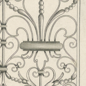 Print, Panel of a Wrought Iron Railing, ca. 1625