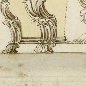 Drawing, Project for a Cruet Frame, 1750–75