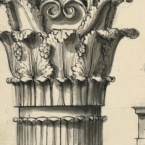 Drawing, Classical and Pseudo-Classical Architectural Details, ca. 1840