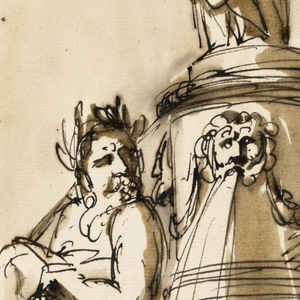 Drawing, Fountain, 1795